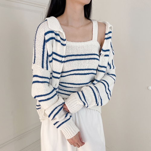 partysu - [Plain knit sleeveless]♡韓國女裝上衣
