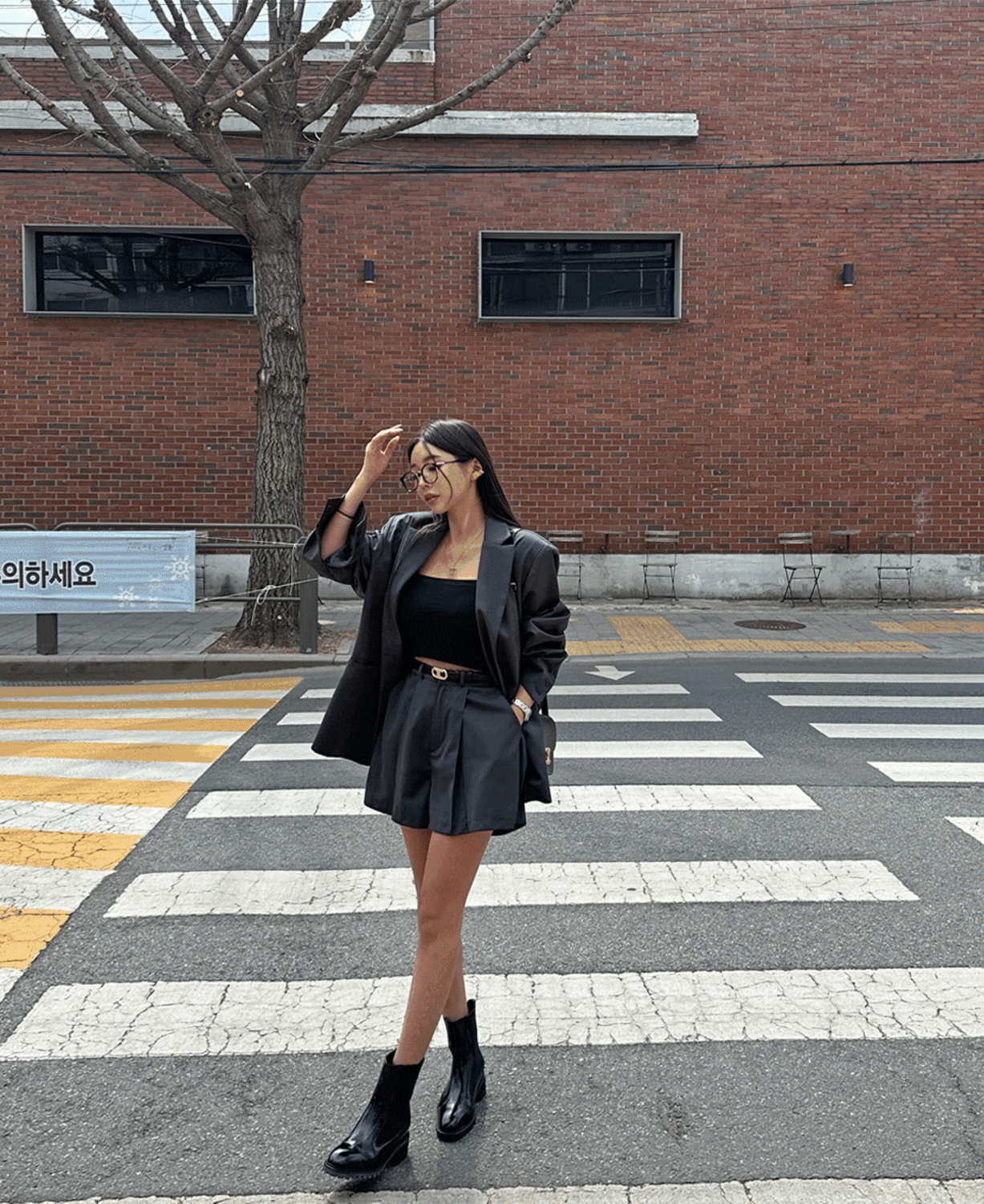 2holic - (깔끔핏/세트별도) 오버핏 폴린 자켓(2color)♡韓國女裝外套