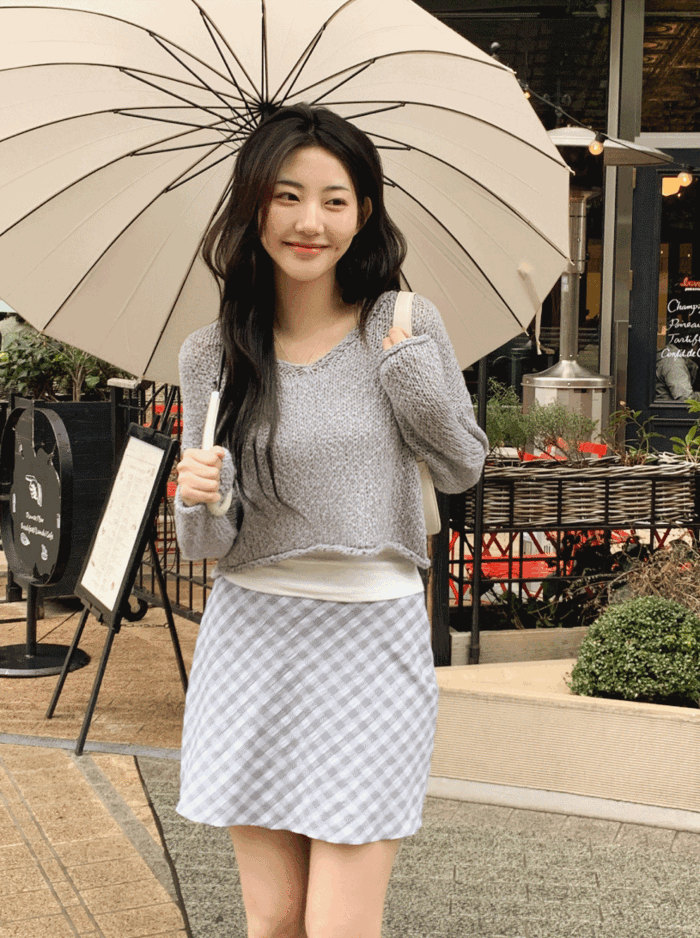 98doci - [봄신상할인] 부베트 체크 미니스커트 - 2 color♡韓國女裝裙