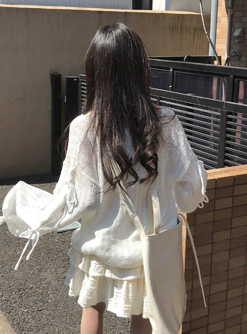 minipoe - [TOKYO] 오웬 리본 니트 (3color)♡韓國女裝上衣