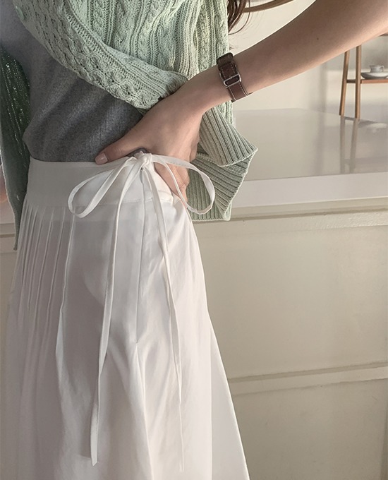 merryaround - [신상할인] 블로시 핀턱 미디 (sk)♡韓國女裝裙
